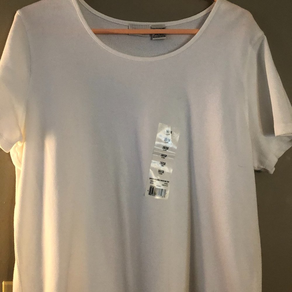 White Stag & Faded Glory NEW women's white tees Size XL